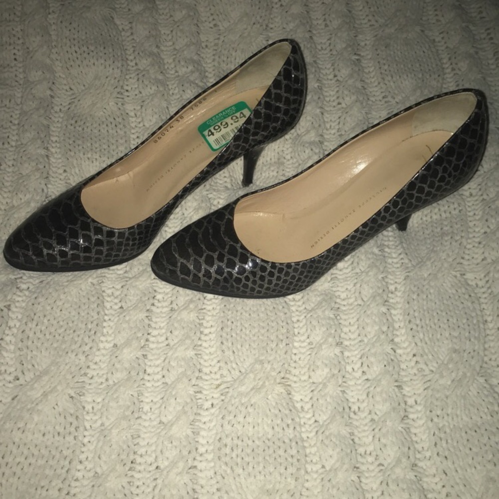 Guiseppe Faux-Snake Skin heels